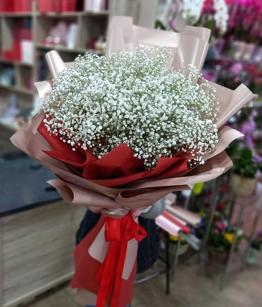 Букет Белые хлопья в Алексеевске Букет цветов из: Гипсофила в Алексеевске