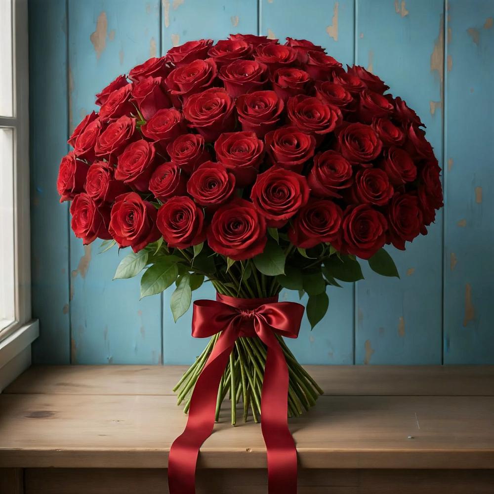 Букет Красные розы Блэк Меджик в Алексеевске