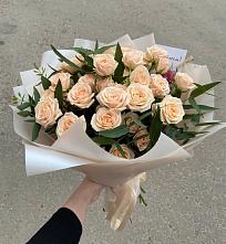 Букет Кремовые розы Латте в Алексеевске