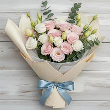 Букет цветов из:  Лизиантусы в Алексеевске