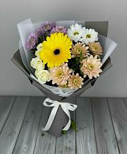Букет цветов из:  Розы, Герберы и Хризантемы в Алексеевске