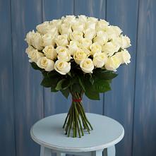 Букет 51 Белая роза Эдлесс Лав в Алексеевске