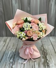 Букет цветов из:  Гвоздики, Розы и Хризантемы в Алексеевске