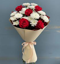 Букет цветов из:  Розы и Хризантемы в Алексеевске