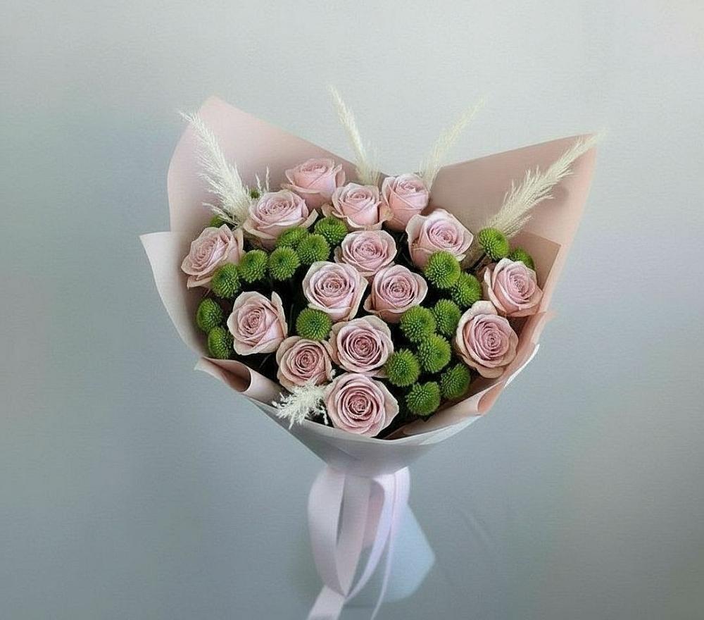 Букет цветов из: Розы и Хризантемы в Алексеевске