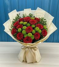 Букет цветов из:  Розы и Хризантемы в Алексеевске