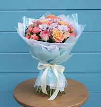 Букет цветов из:  Хризантемы и Розы #REPLACE_PRED# Алексеевске