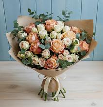 Букет цветов из:  Альстромерии и Розы в Алексеевске