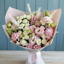 Букет цветов из:  Альстромерии и Розы #REPLACE_PRED# Алексеевске