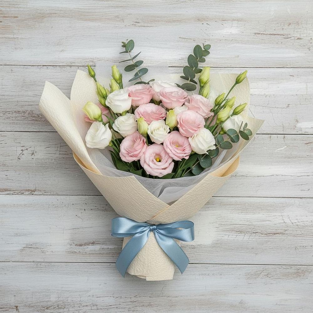 Букет цветов из: Лизиантусы в Алексеевске